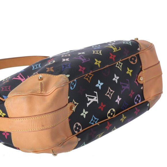 Louis Vuitton x Murakami Greta Monogram Multicolore Shoulder Bag M40196 Black - Picture 6 of 8